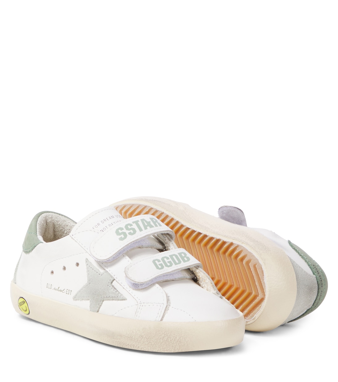 Sneakers Old School in pelle con glitter | Golden Goose Kids
