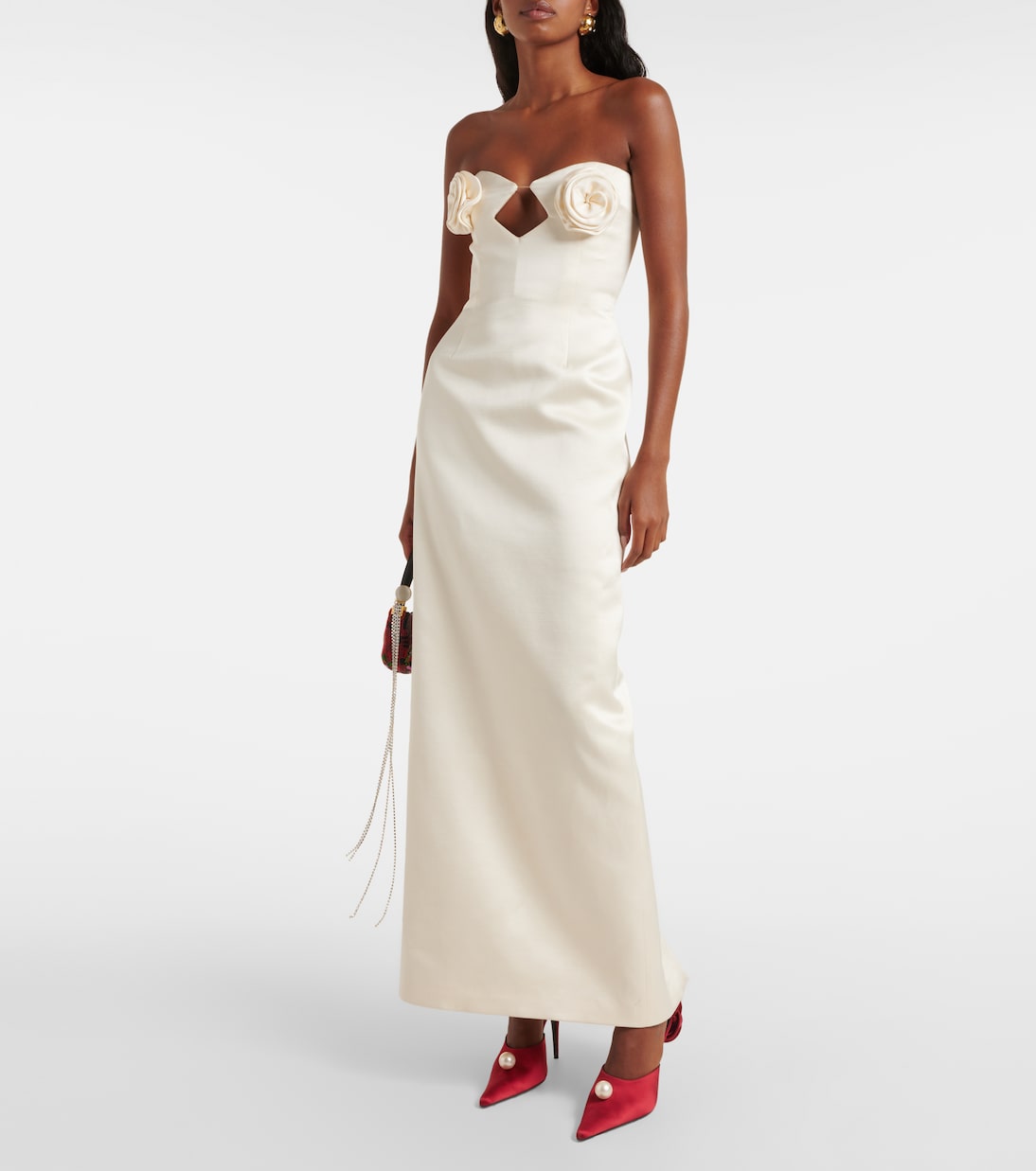 Mules en satin à fleurs | Magda Butrym