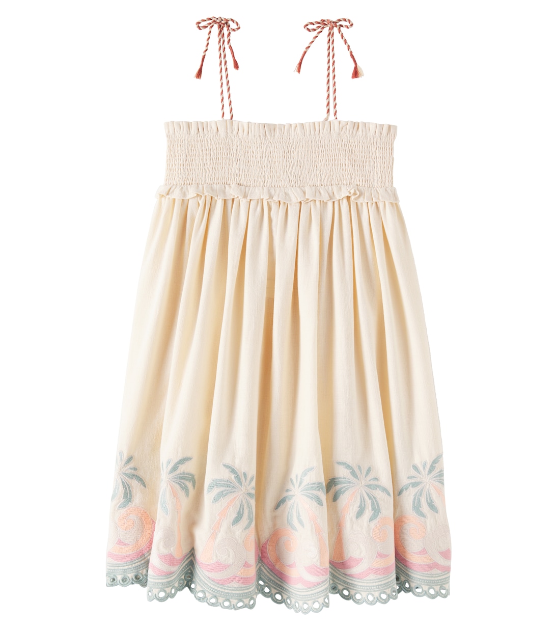 Besticktes Kleid Tallow aus Baumwolle | Zimmermann Kids