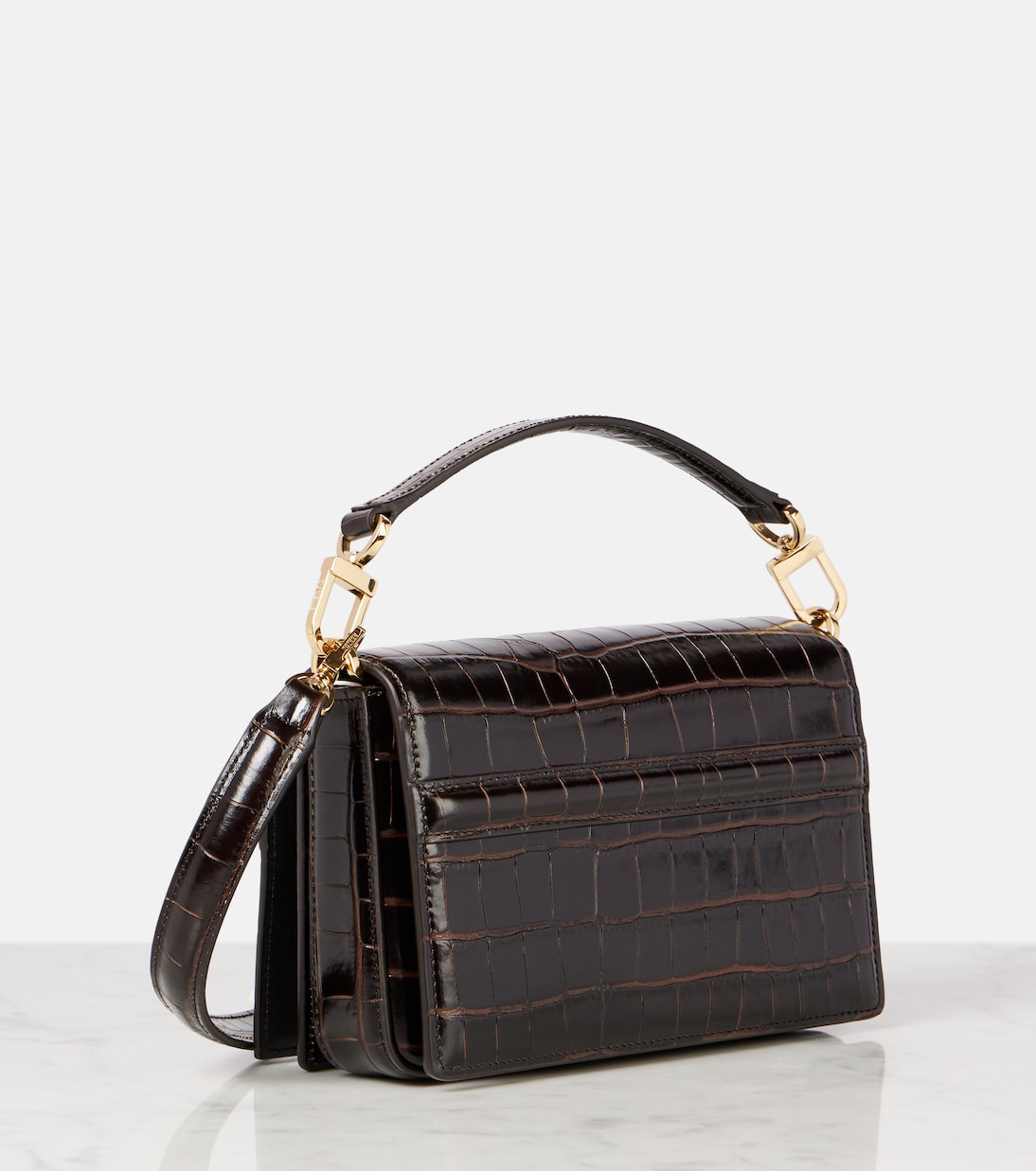 T-Flap Mini croc-effect tote bag | Toteme