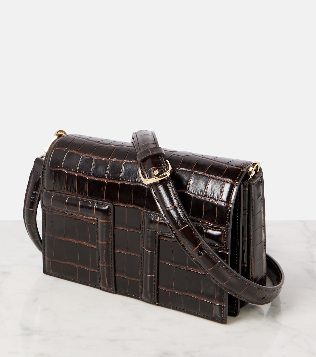 T-Flap Mini croc-effect tote bag | Toteme