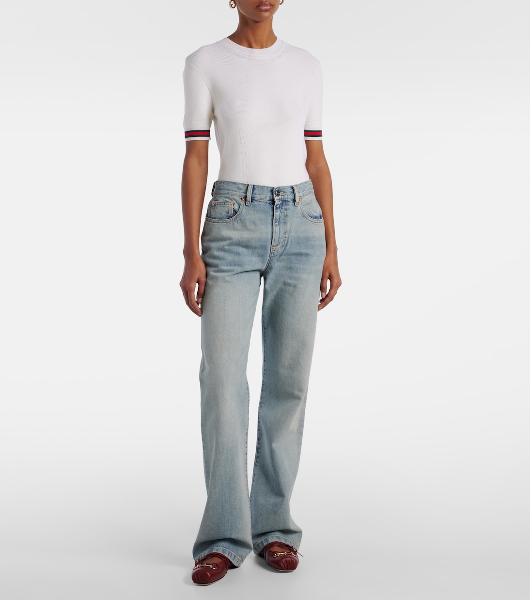 Jeans bootcut a vita alta | Gucci