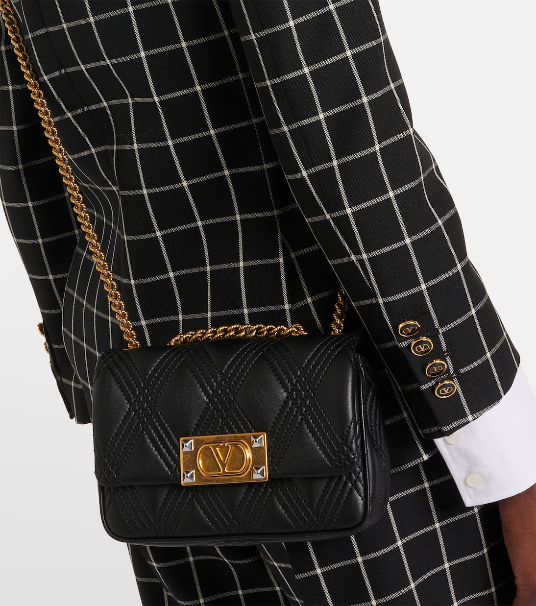 Schultertasche Quiltie 67 Small aus Leder | Valentino Garavani