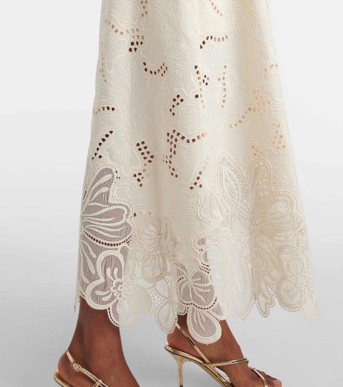 Abito midi in sangallo | Elie Saab