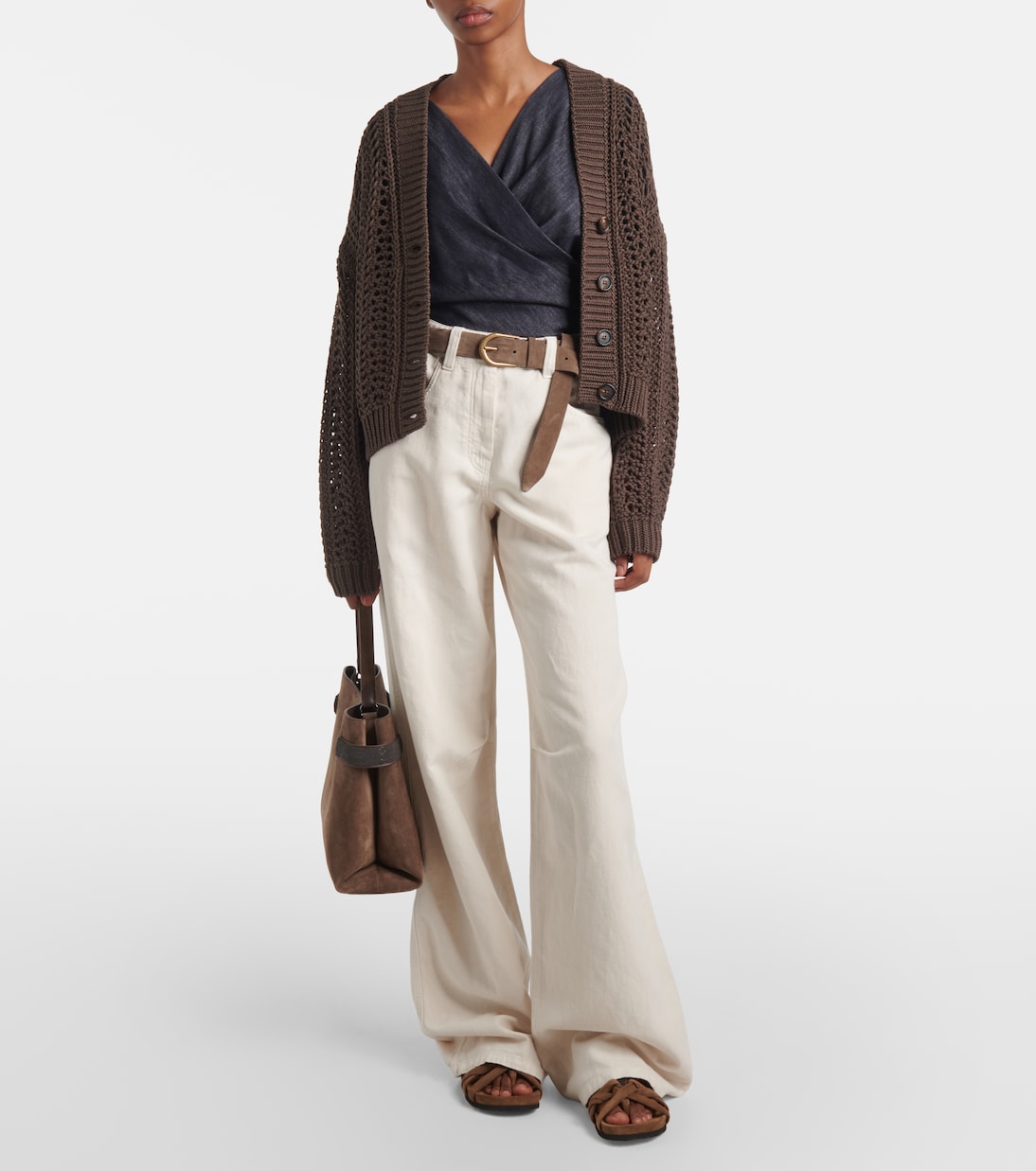 Jeans a gamba larga | Brunello Cucinelli