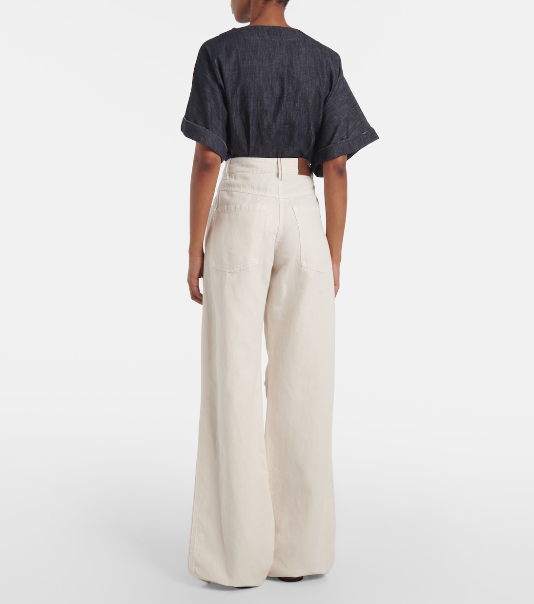 Jeans a gamba larga | Brunello Cucinelli