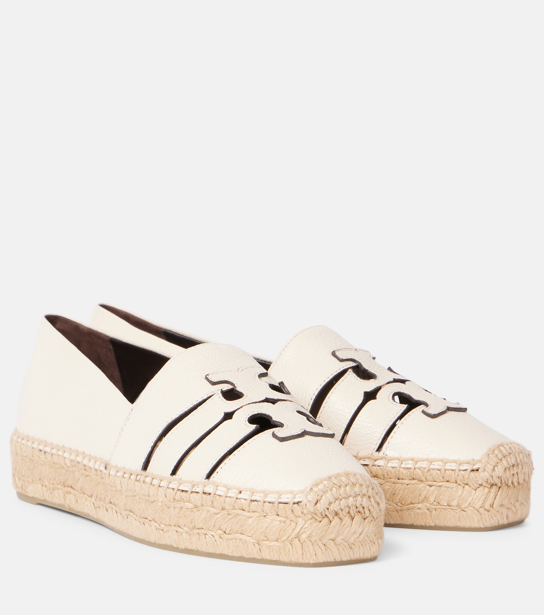 Espadrillas Ines Double T in pelle | Tory Burch