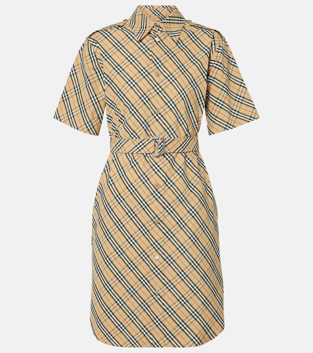 Abito chemisier Burberry Check in cotone | Burberry
