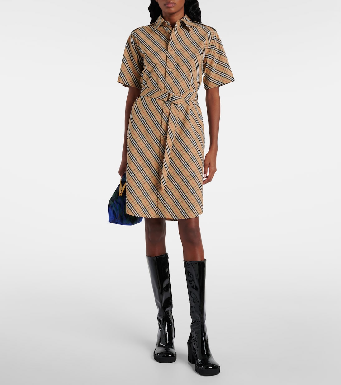 Abito chemisier Burberry Check in cotone | Burberry