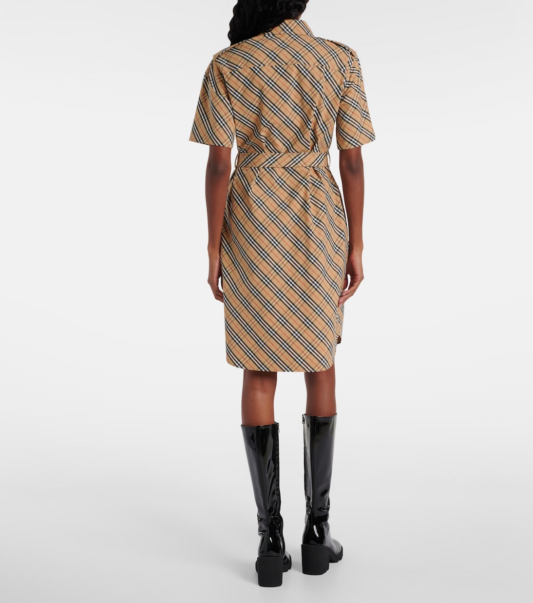 Abito chemisier Burberry Check in cotone | Burberry