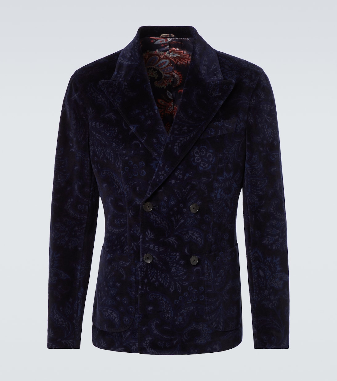 Blazer de terciopelo en mezcla de algodón | Etro
