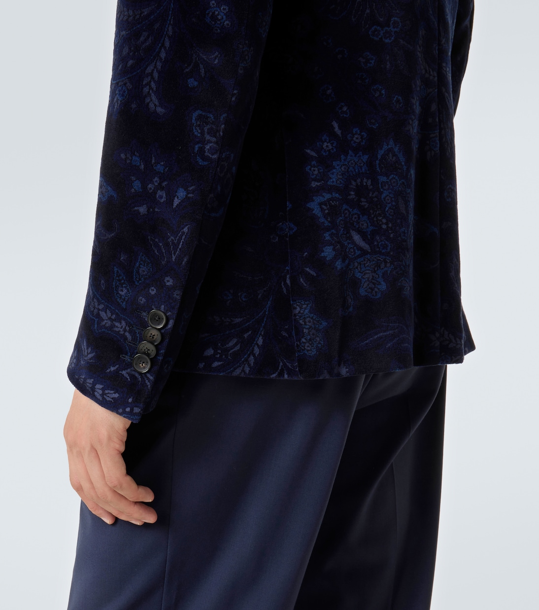 Blazer de terciopelo en mezcla de algodón | Etro