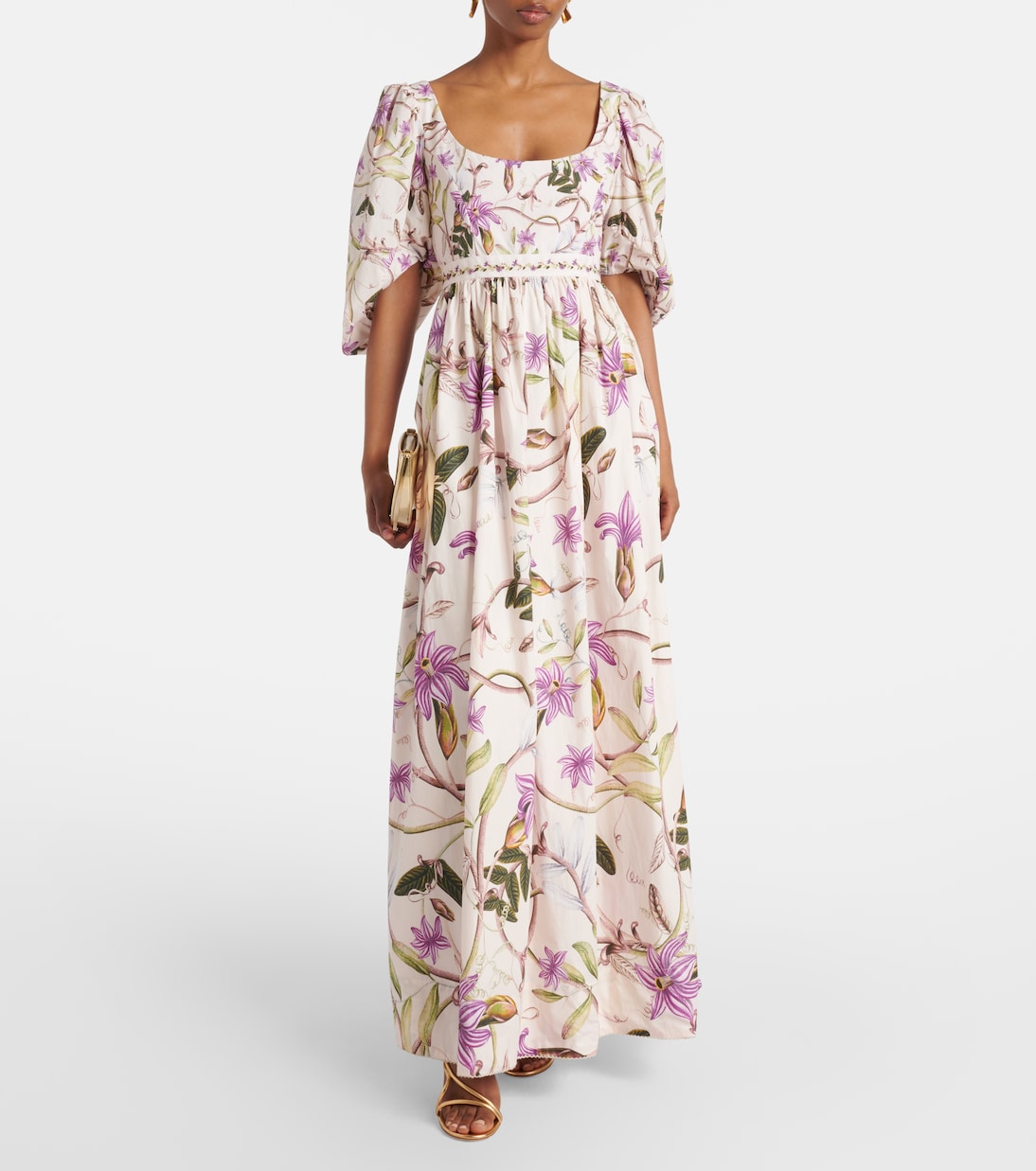 Bedrucktes Maxikleid Viviane aus Baumwolle | Agua by Agua Bendita