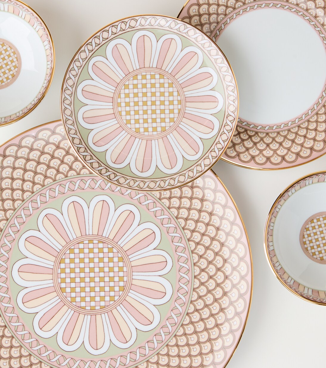Napoli Dusty Pink set of 2 dessert plates | La DoubleJ