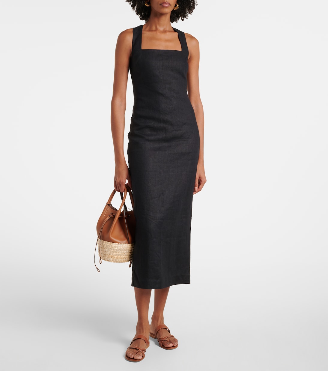 Alice linen maxi dress | Posse