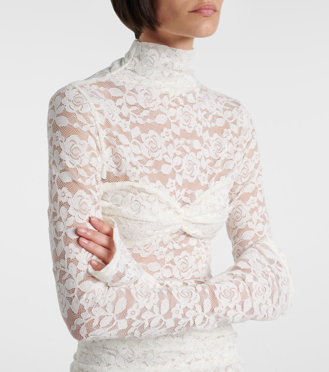 Vestido corto Francisca de encaje | Bananhot