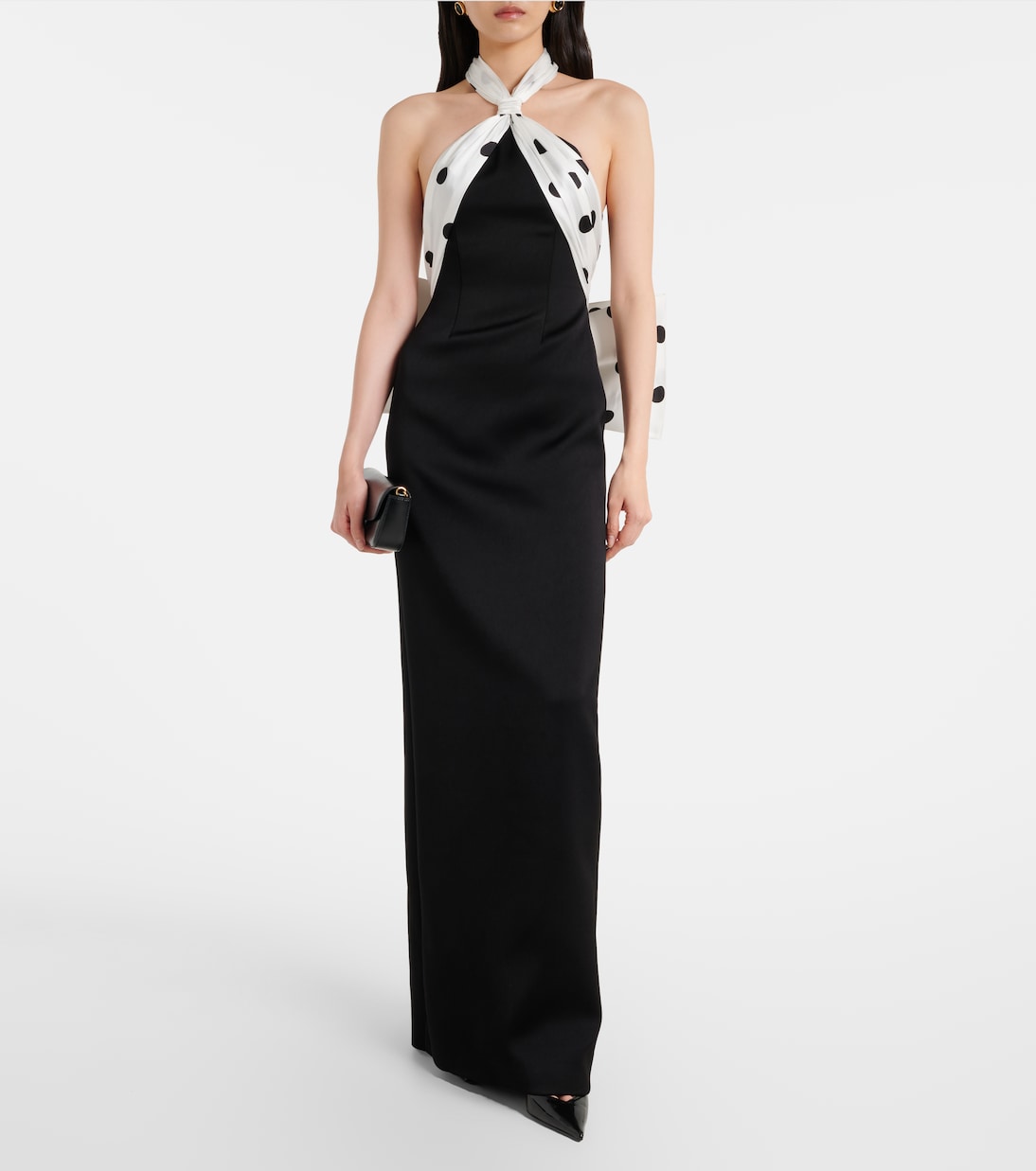 Polka-dot halterneck gown | David Koma