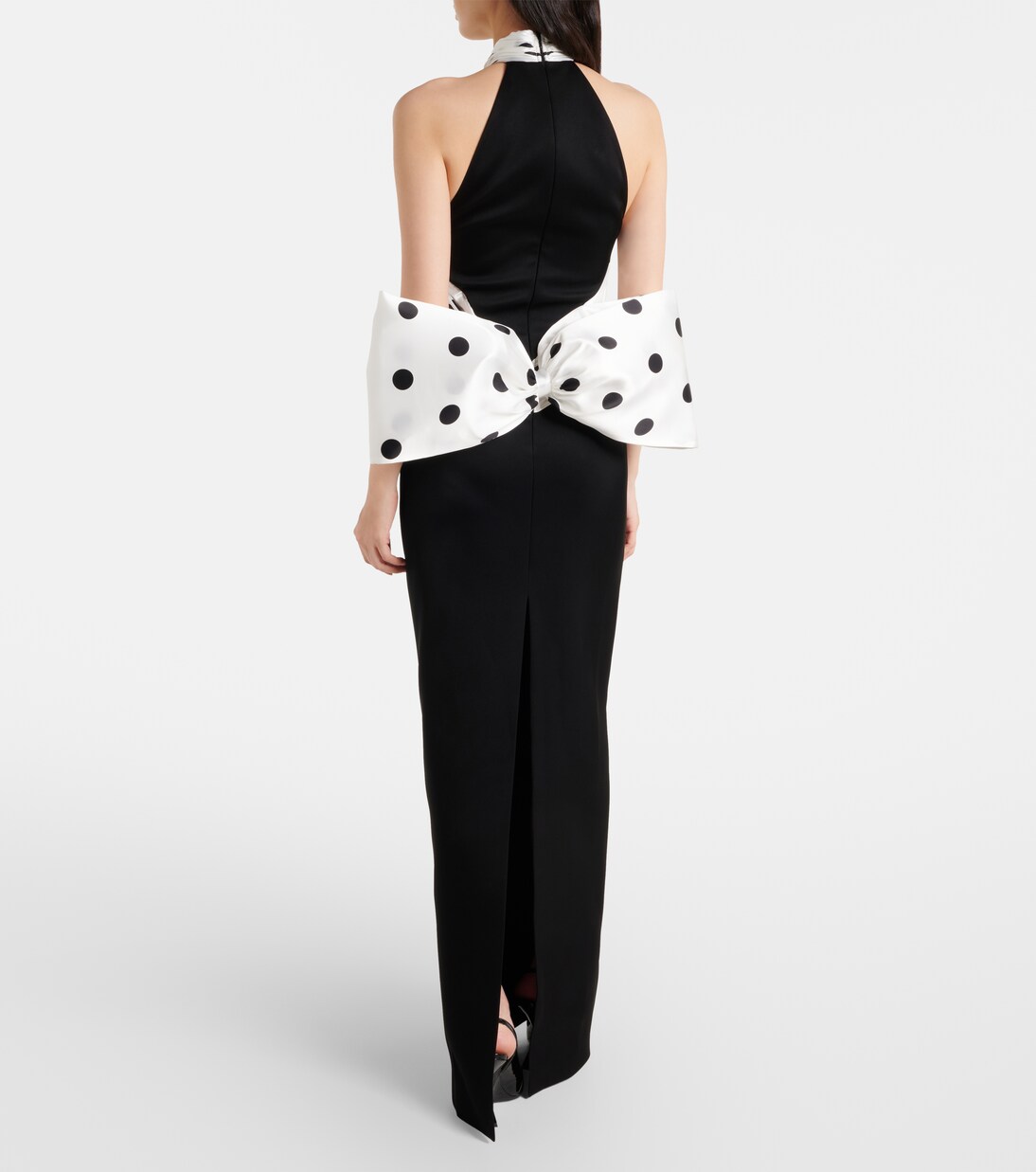 Polka-dot halterneck gown | David Koma