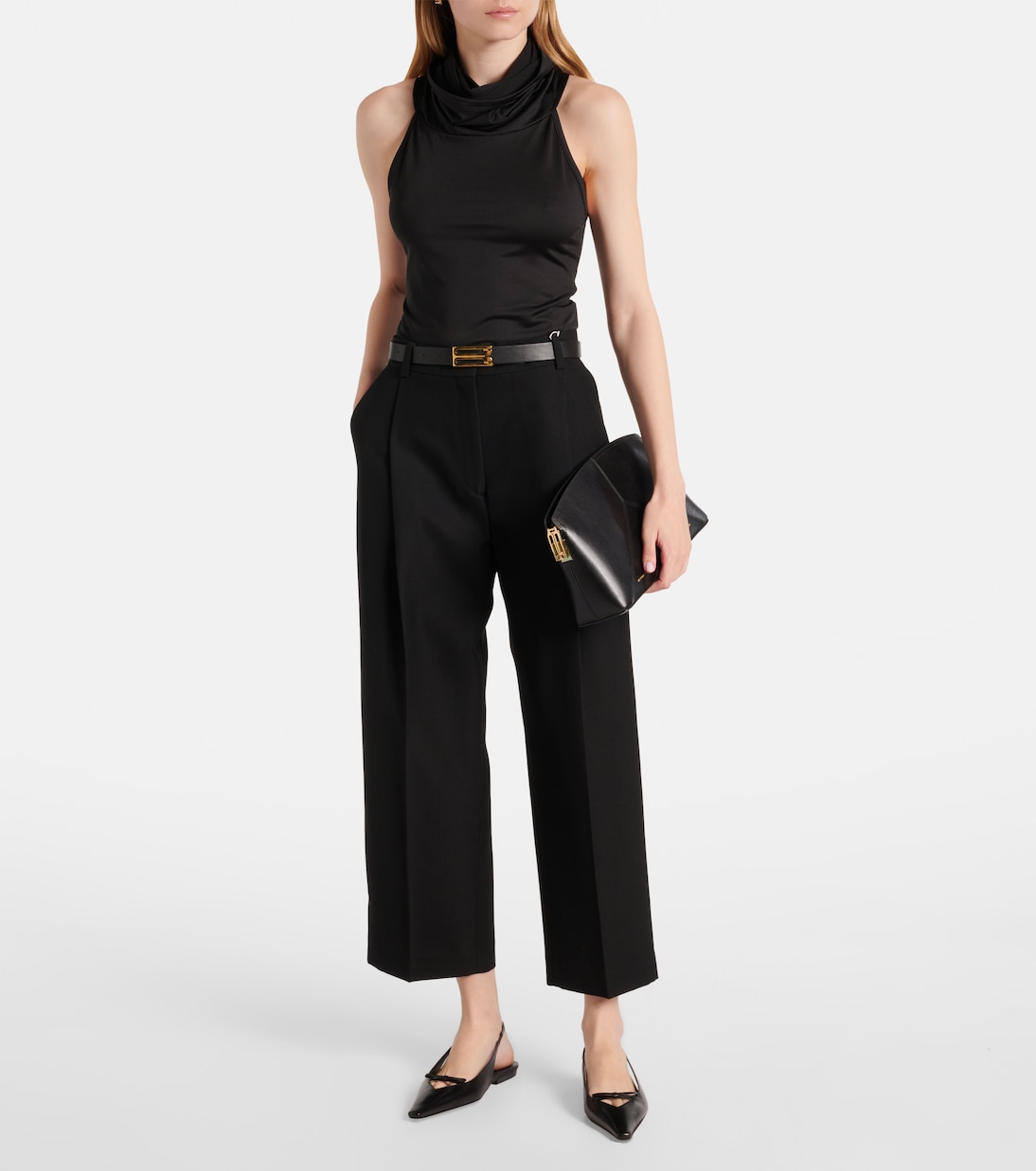 Leather slingback flats | Victoria Beckham