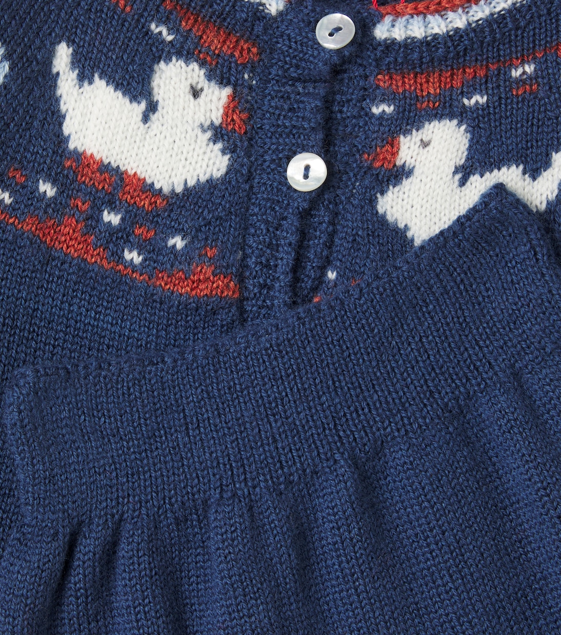 Baby Set Mavi aus Cardigan und Hose aus Wolle | La Coqueta