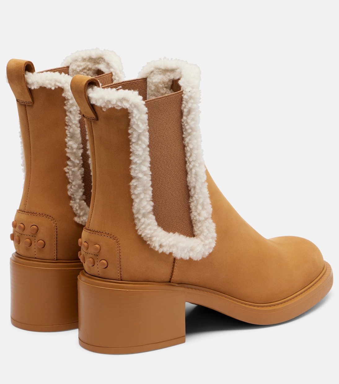 Botas chelsea de ante con borrego | Tod's