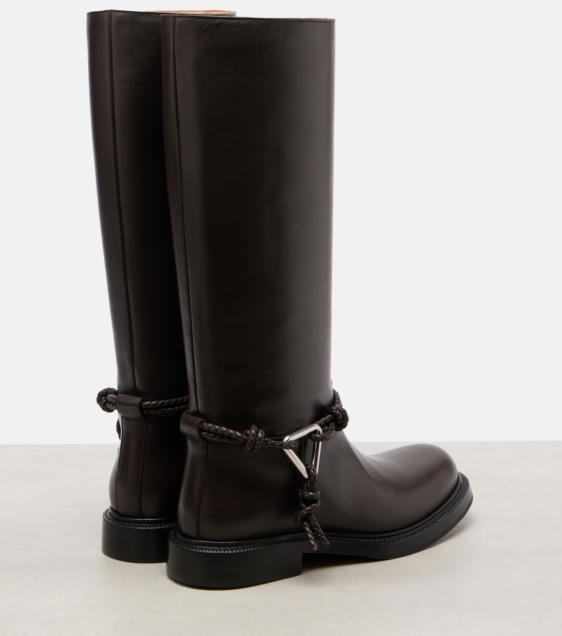 Leather knee-high boots | Bottega Veneta