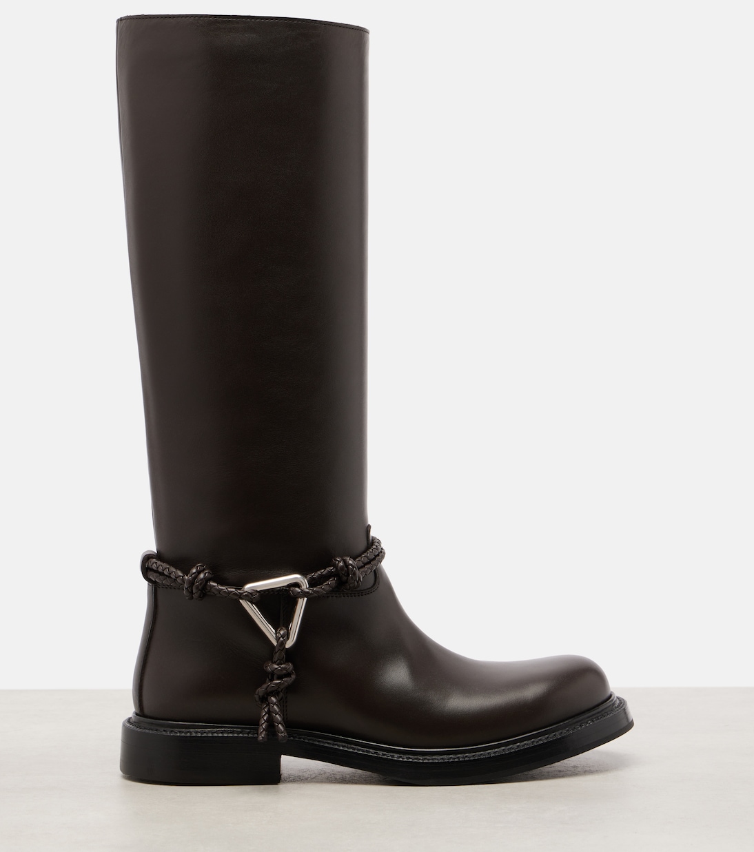 Leather knee-high boots | Bottega Veneta