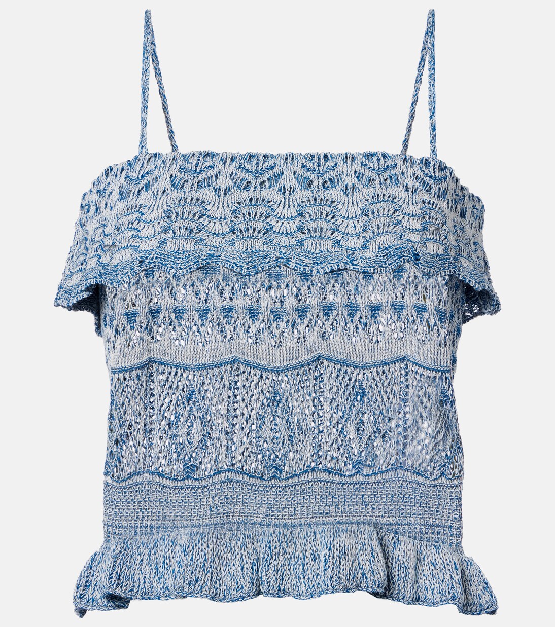 Knitted cotton crop top | Etro