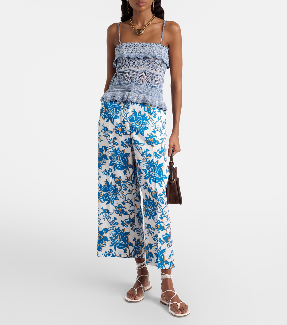 Knitted cotton crop top | Etro