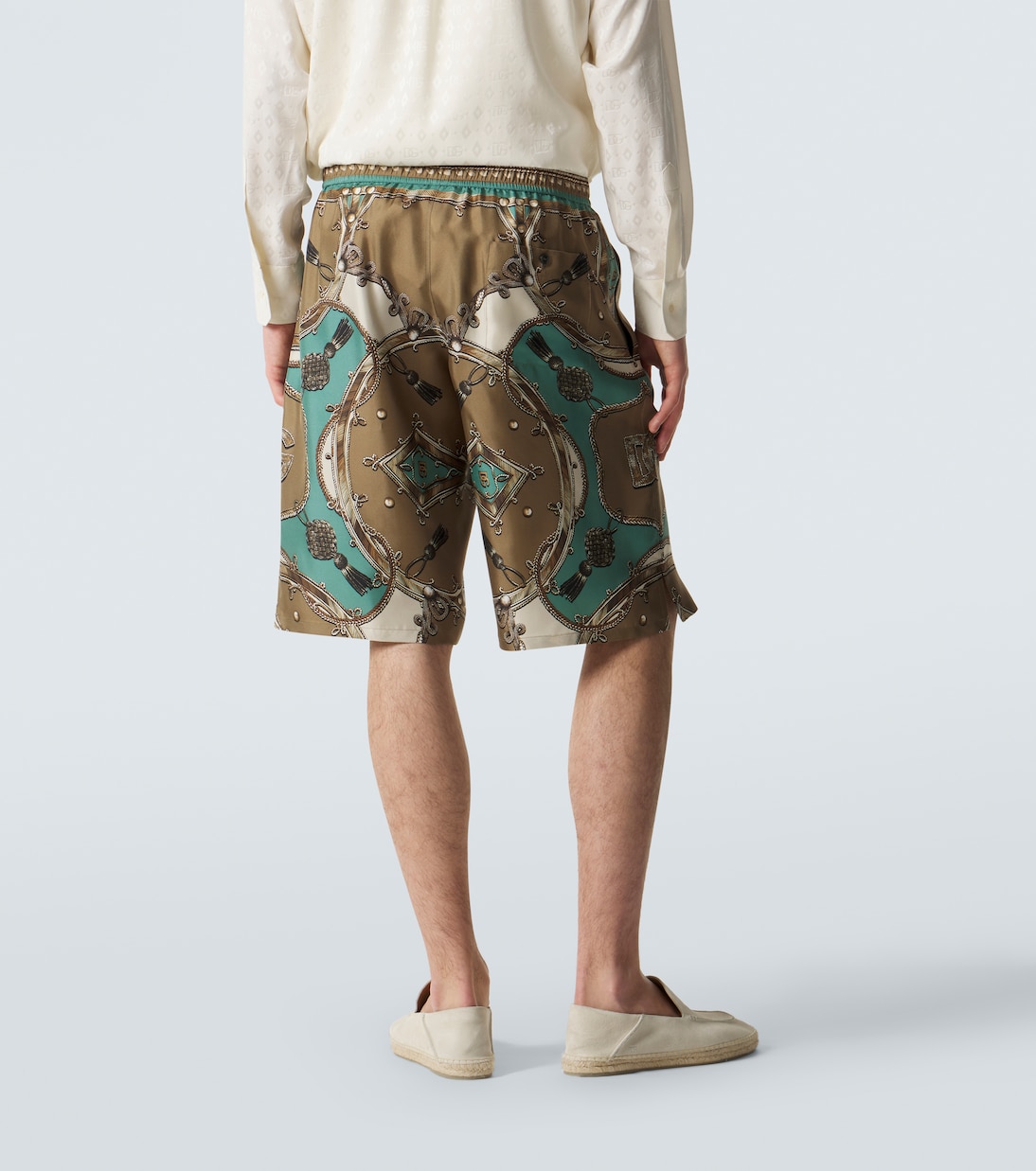 Printed silk twill shorts | Dolce&Gabbana