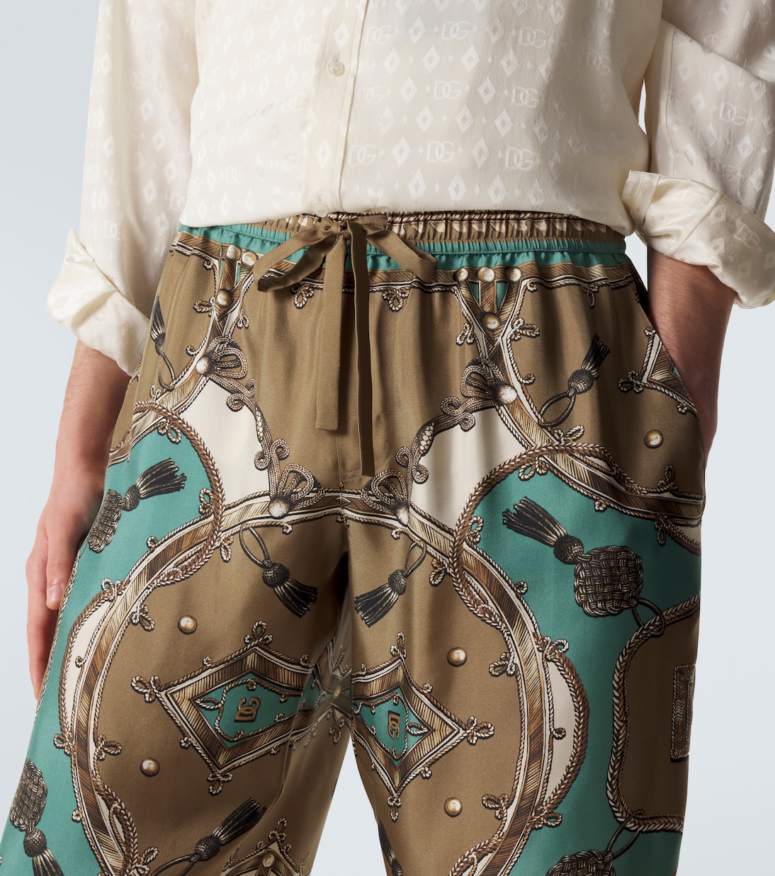 Printed silk twill shorts | Dolce&Gabbana