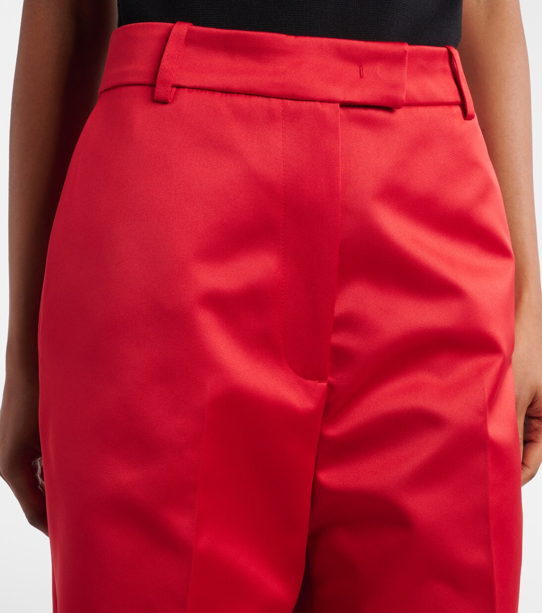 Pantalones anchos Brickell de satén | The Frankie Shop