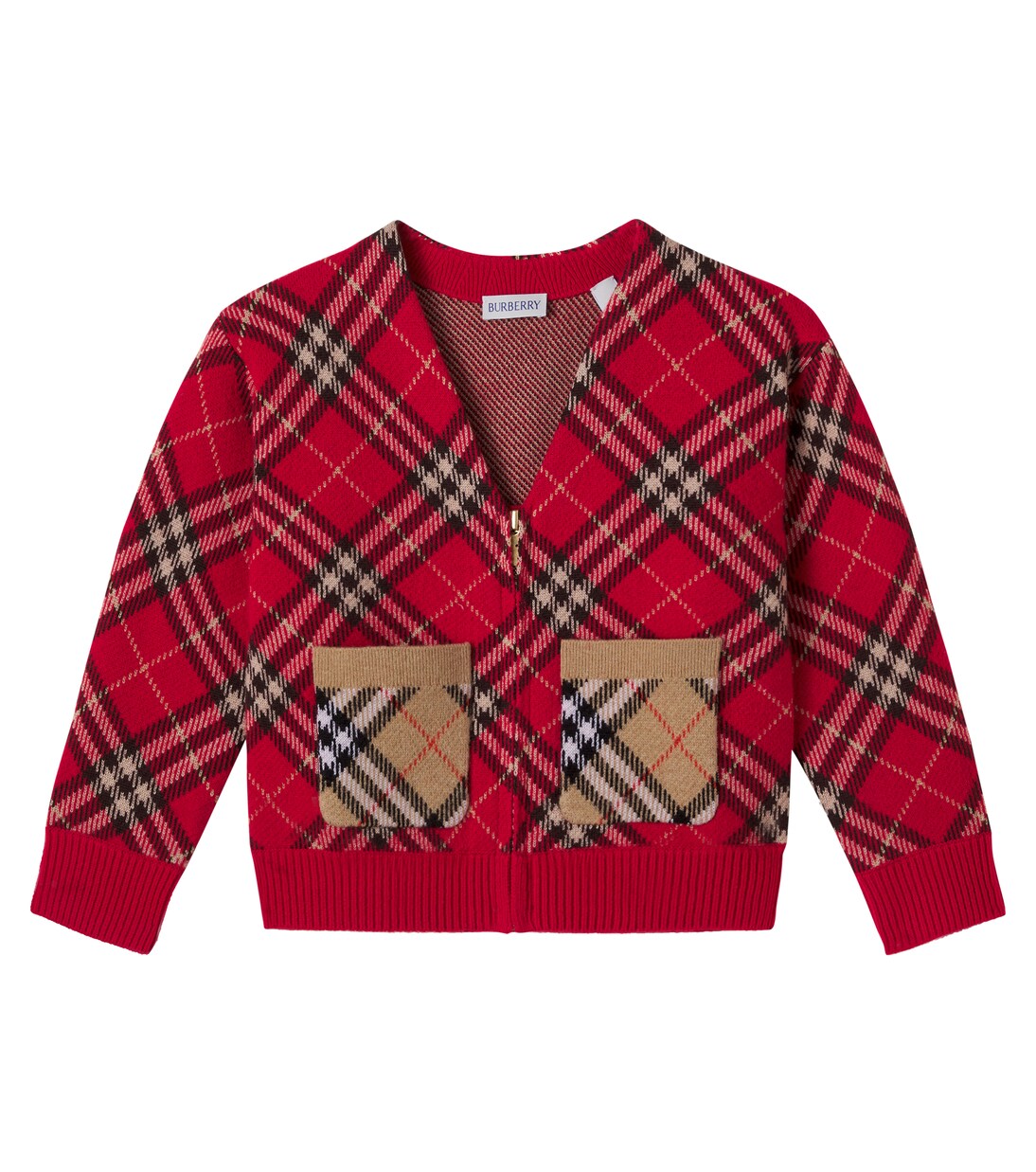 Burberry Check wool cardigan | Burberry Kids
