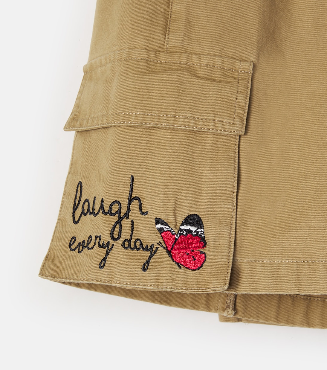 Embroidered denim shorts | Monnalisa