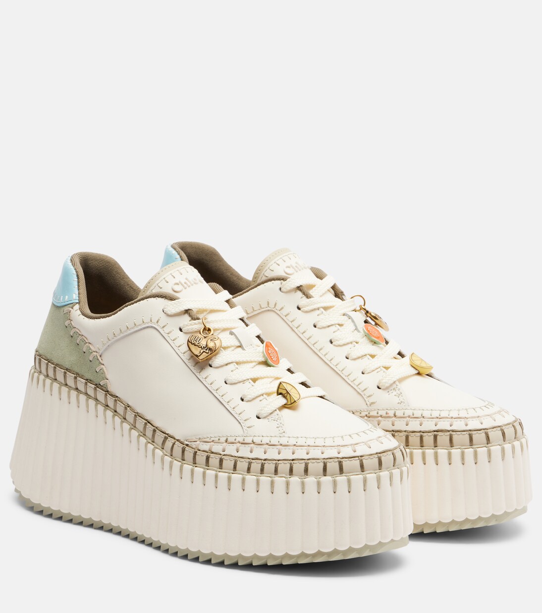 Plateau-Sneakers Nama aus Leder | Chloé