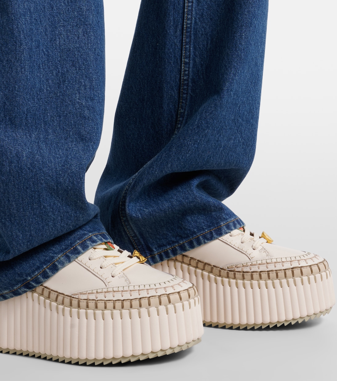 Plateau-Sneakers Nama aus Leder | Chloé