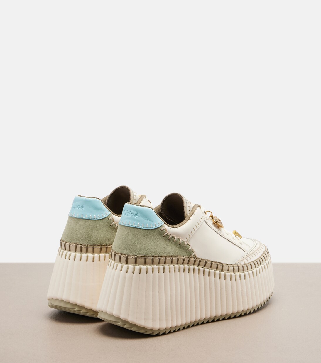Plateau-Sneakers Nama aus Leder | Chloé