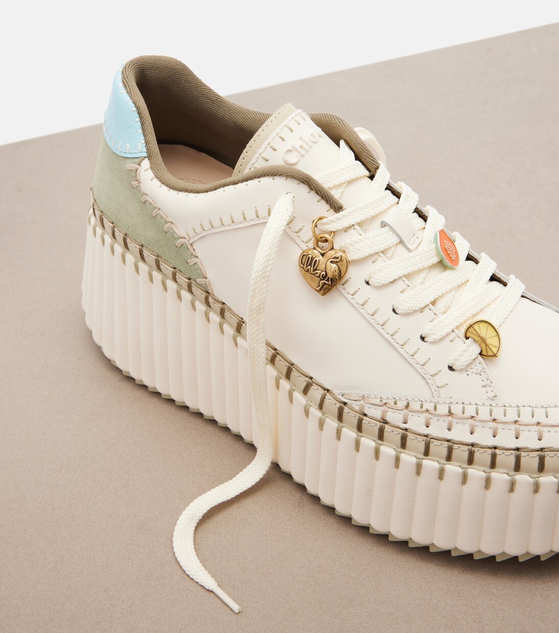 Plateau-Sneakers Nama aus Leder | Chloé