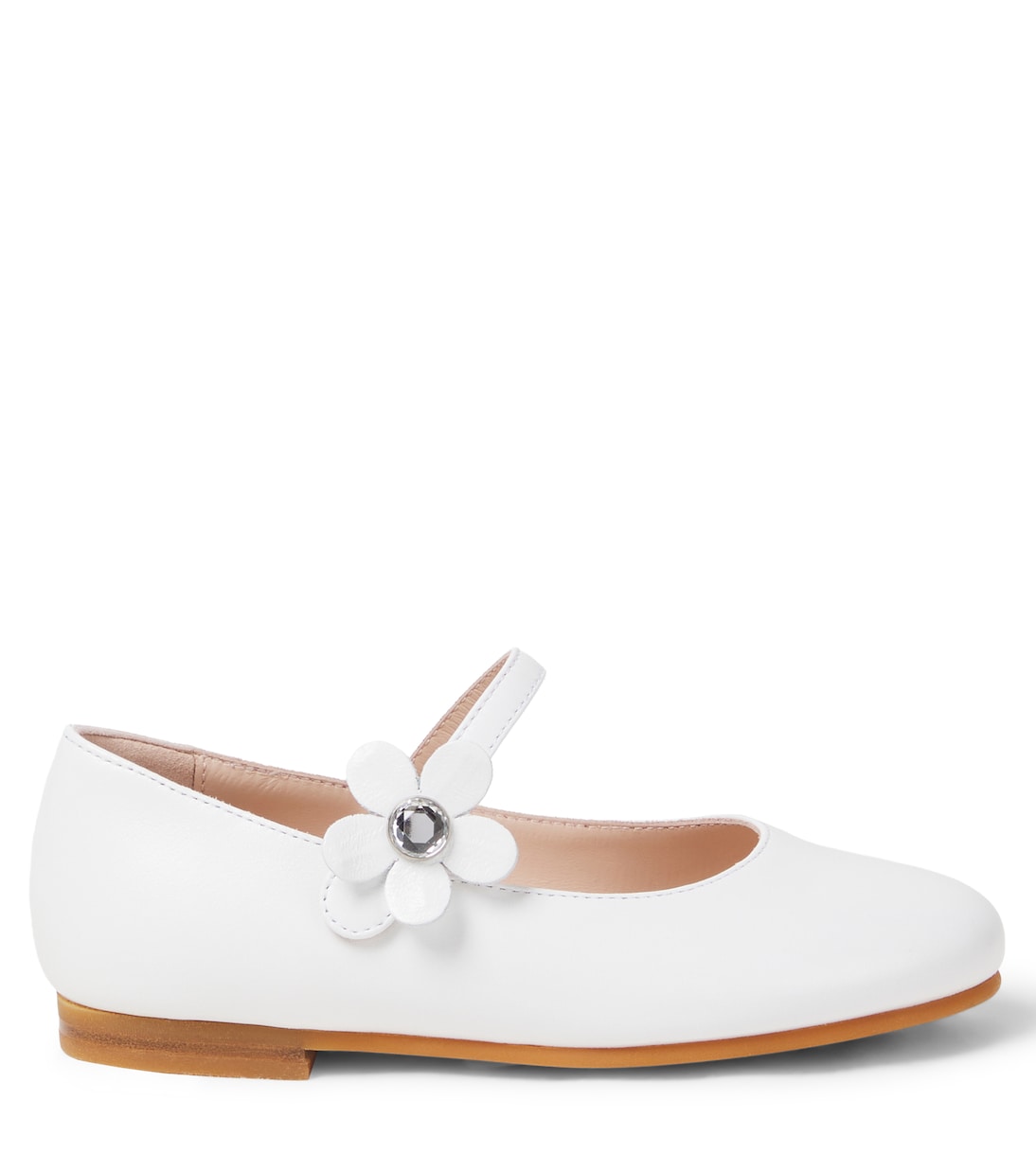 Embellished leather ballet flats | Il Gufo