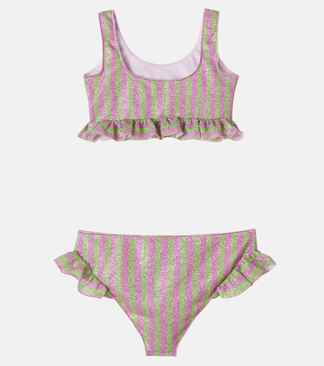 Lumière ruffled striped bikini | Oséree Kids
