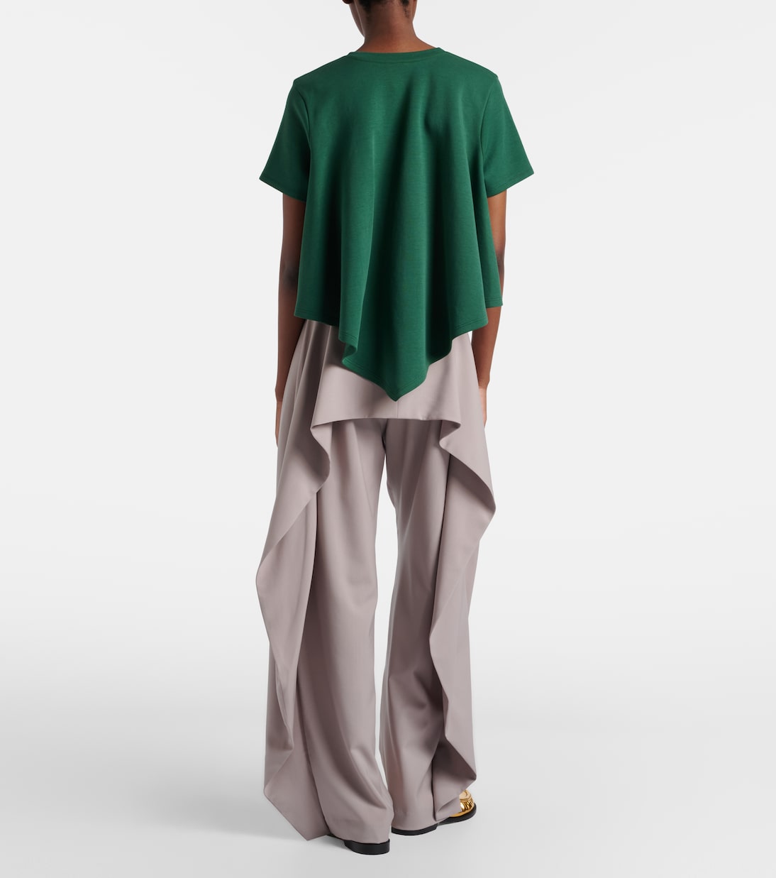 Draped wool wide-leg pants | Loewe