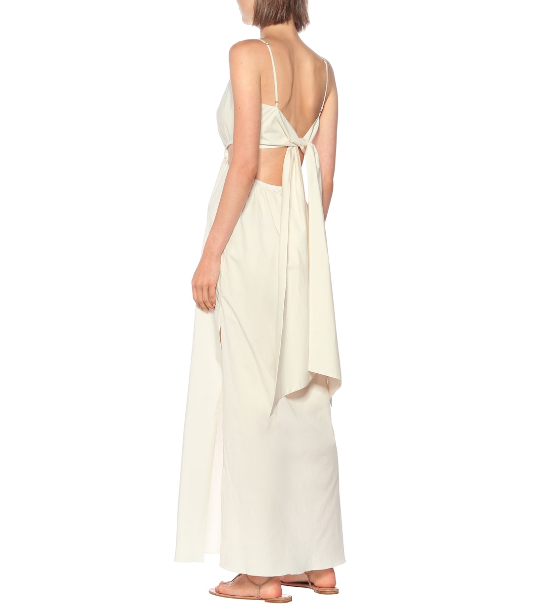 Maxikleid White Sand aus Baumwolle | Johanna Ortiz