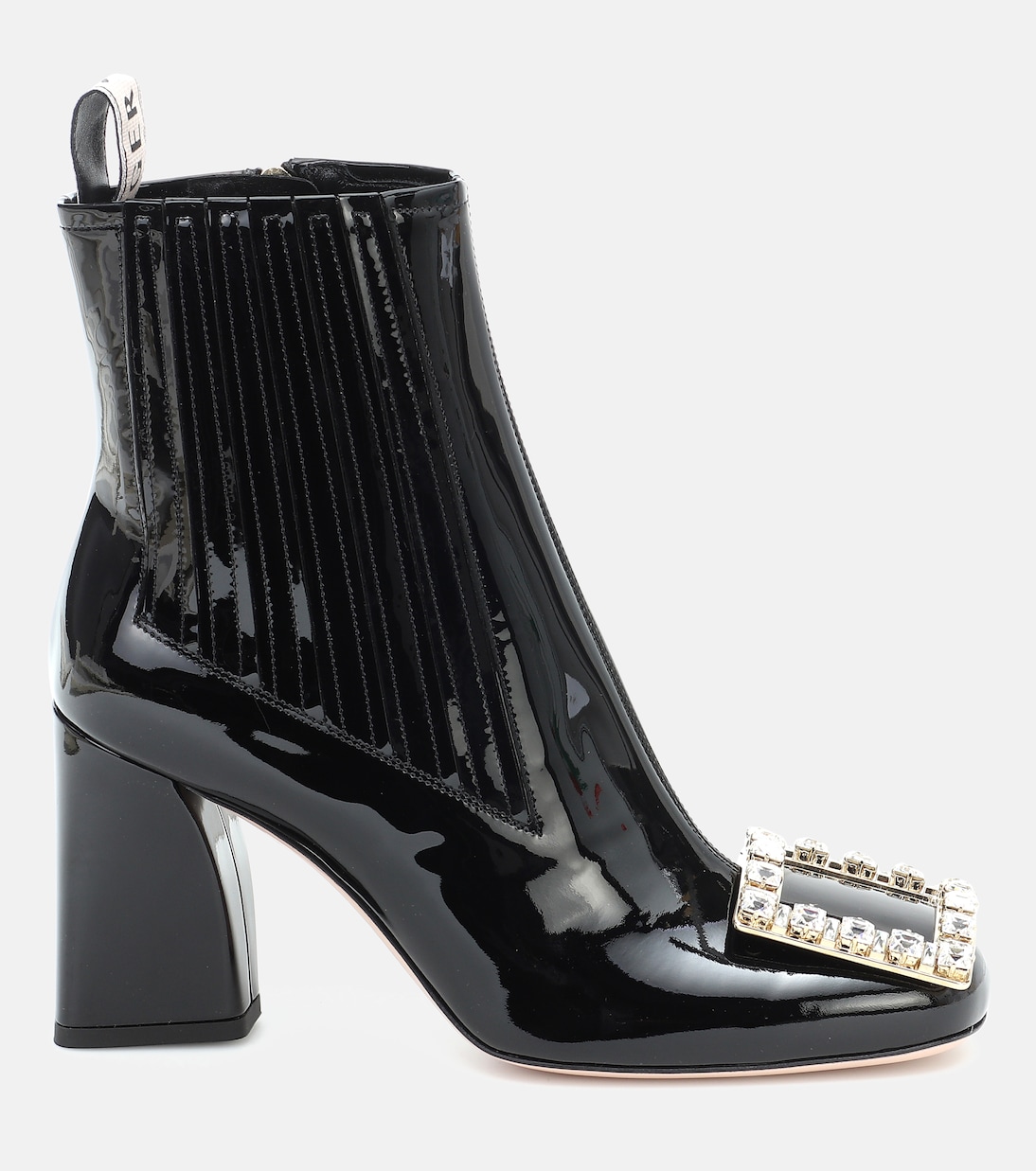 Très Vivier Strass patent leather ankle boots | Roger Vivier