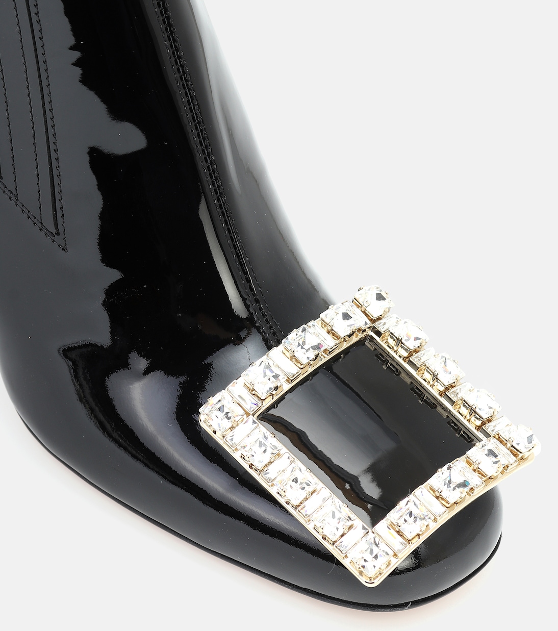 Très Vivier Strass patent leather ankle boots | Roger Vivier