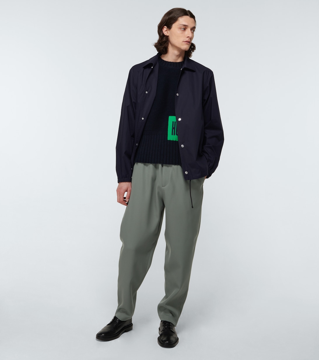 Pantalones de gabardina de lana | Jil Sander