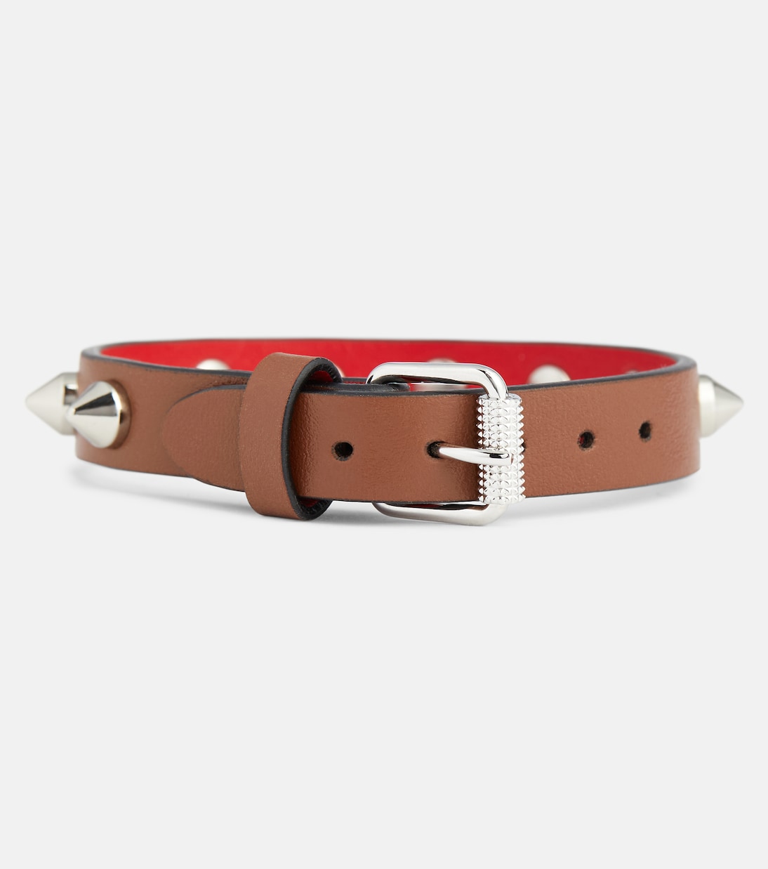 Bracelet Loubilink en cuir à clous | Christian Louboutin
