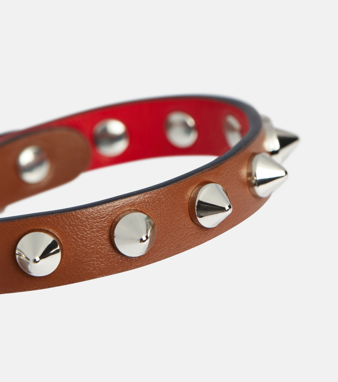 Bracelet Loubilink en cuir à clous | Christian Louboutin