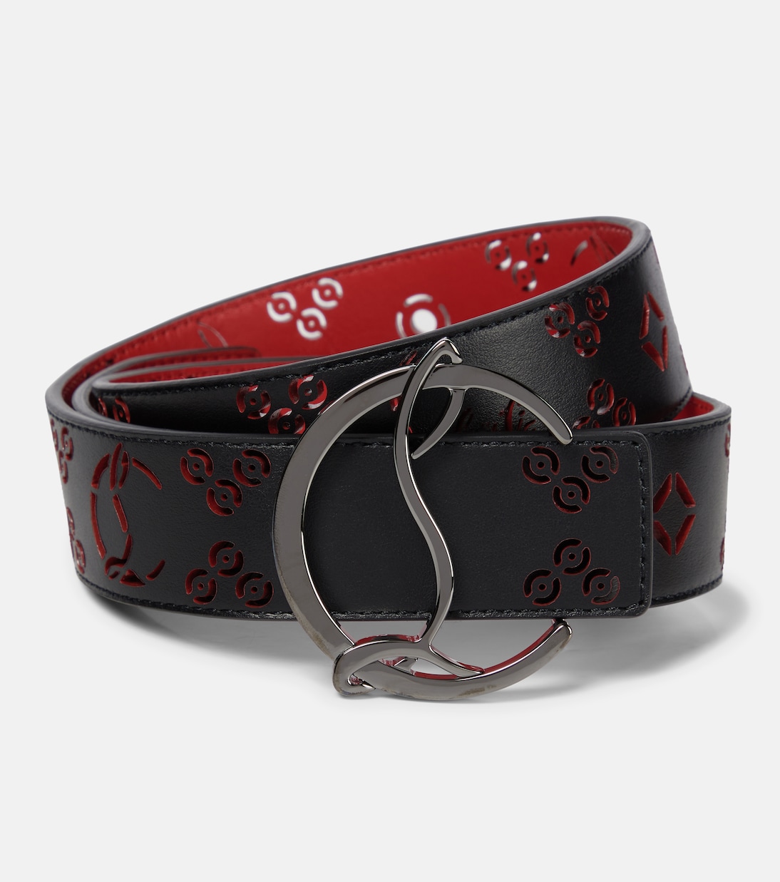 Lazer-cut leather belt | Christian Louboutin
