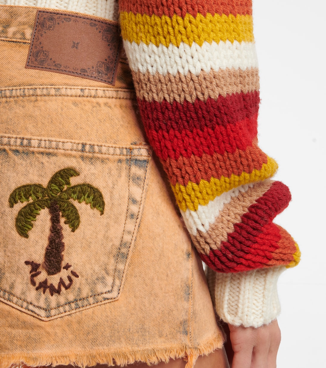 Valparaiso high-rise denim shorts | Alanui
