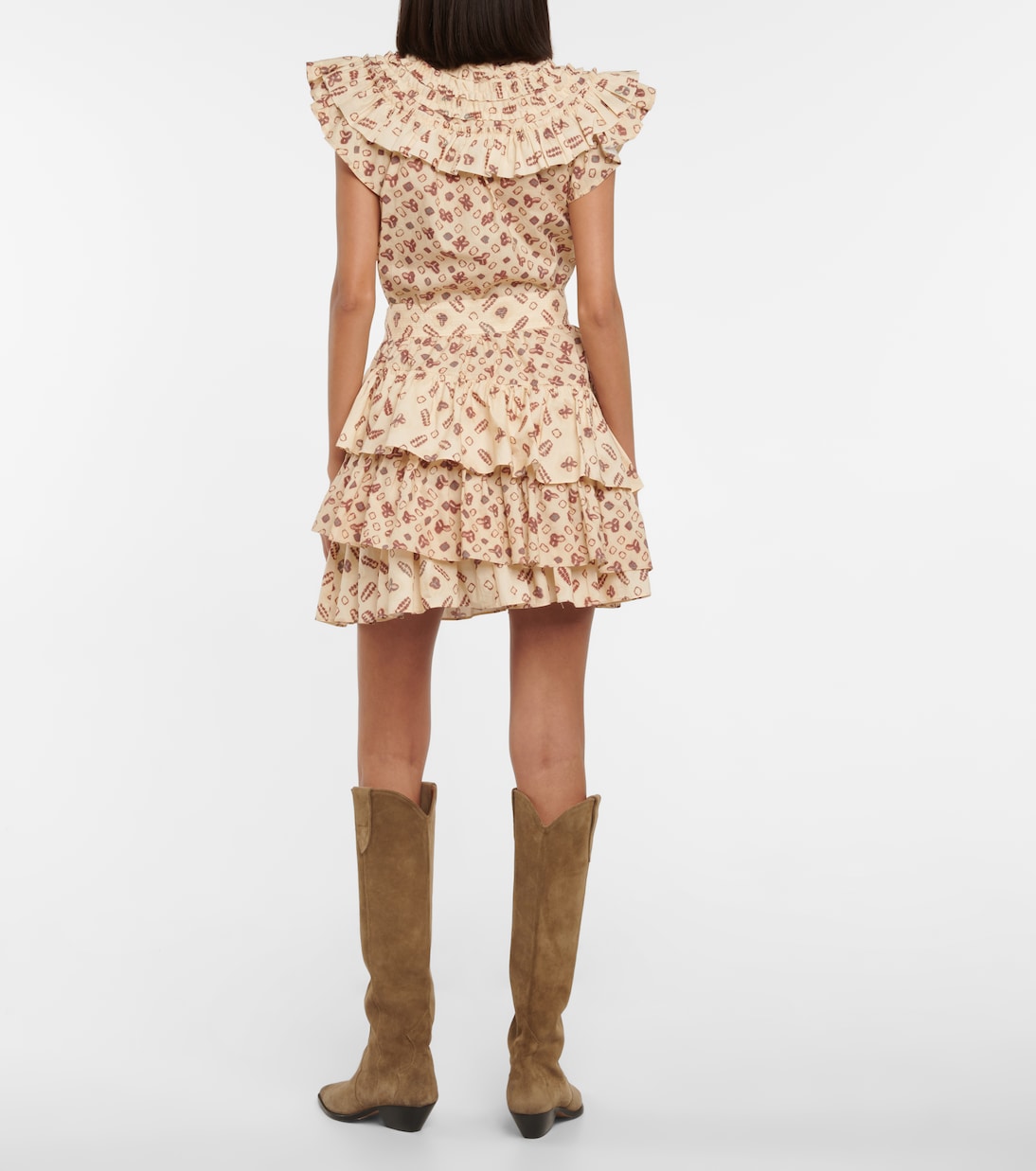 Minifalda Aminta de algodón estampada | Ulla Johnson